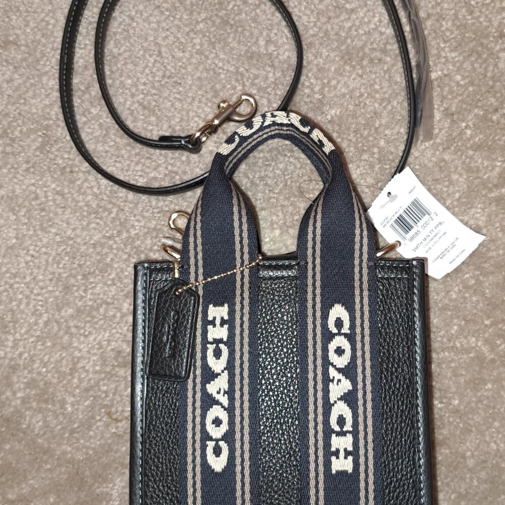 Coach Black Leather Crossbody Purse